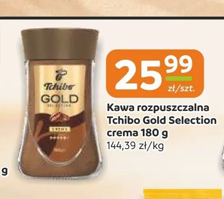 Kawa rozpuszczalna Tchibo Gold Selection crema promocja w Społem Częstochowa