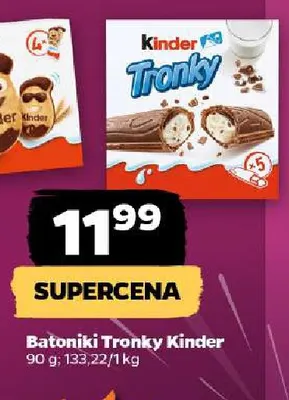 Batoniki Tronky Kinder promocja w Netto
