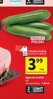 Ogórek krótki luz polski promocja w Intermarche