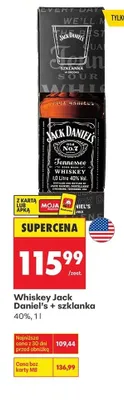 Whiskey Jack Daniel's + szklanka promocja w Biedronka