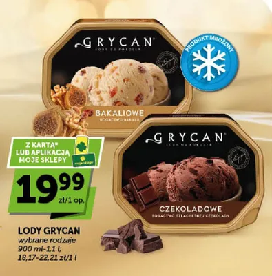 Lody Grycan Czekoladowe promocja w ABC