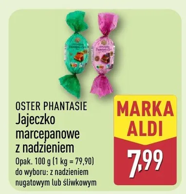 Jajeczko marcepanowe z nadzieniem promocja w Aldi