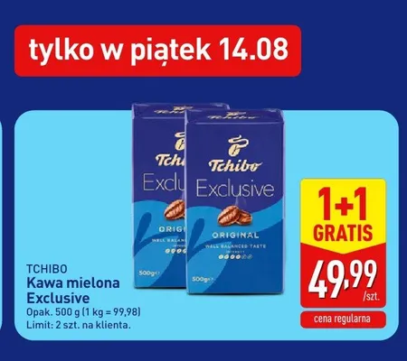 Kawa mielona Tchibo Exclusive promocja w Aldi
