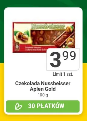 Czekolada Nussbeisser Alpen Gold promocja w Stokrotka