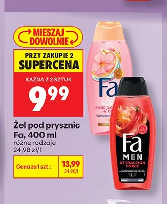 Żel pod prysznic Fa Men Attraction Force promocja w Biedronka