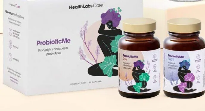 Probiotyk Day+Night w formule dwuskładnikowej ProbioticMe promocja w Hebe