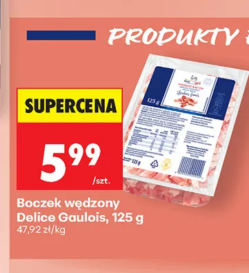 Boczek wędzony Delice Gaulois promocja w Biedronka