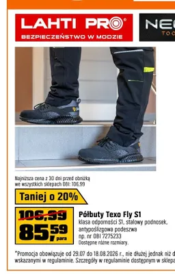 Półbuty robocze Lahti Pro Texo Fly S1 promocja w OBI