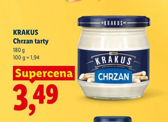 Chrzan tarty promocja w Lidl