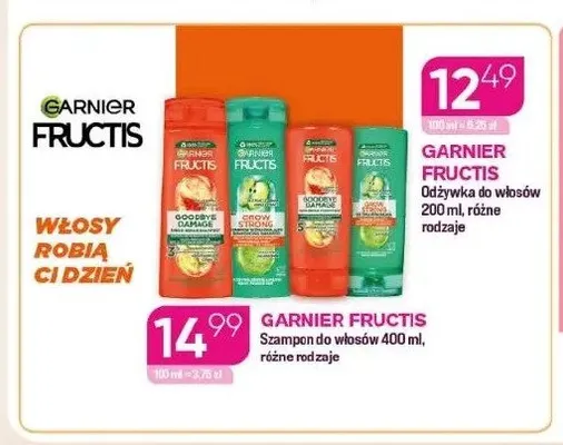 Szampon do włosów Garnier Fructis promocja w Drogerie Koliber