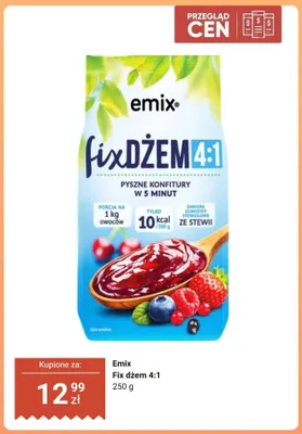 Środek żelujący Emix Fix dżem 4:1 promocja w Dino