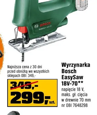 Wyrzynarka Bosch EasySaw promocja w OBI