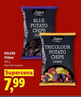 Chipsy tricolour Deluxe promocja w Lidl