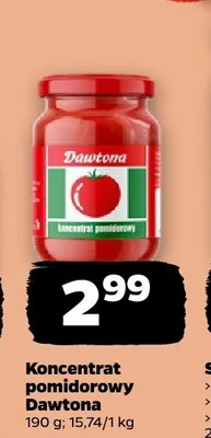 Koncentrat pomidorowy Dawtona promocja w Netto