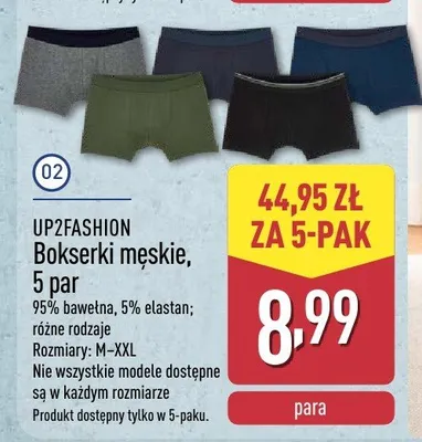 Bokserki męskie promocja w Aldi