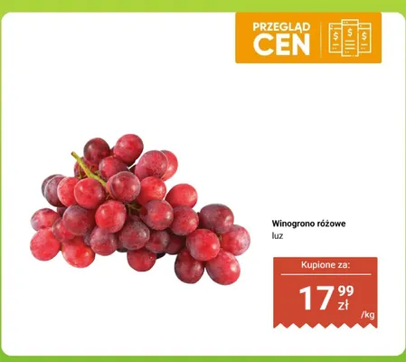 Winogrono różowe promocja w Biedronka