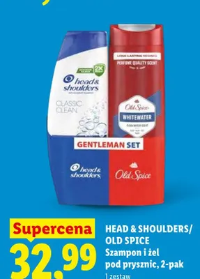 Zestaw Szampon i żel pod prysznic Head & Shoulders i Old Spice Gentleman Set 2-pak promocja w Lidl