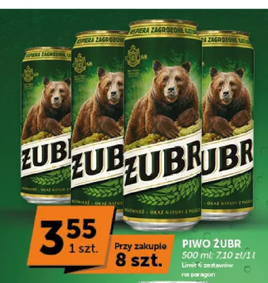 Piwo Żubr promocja w Groszek