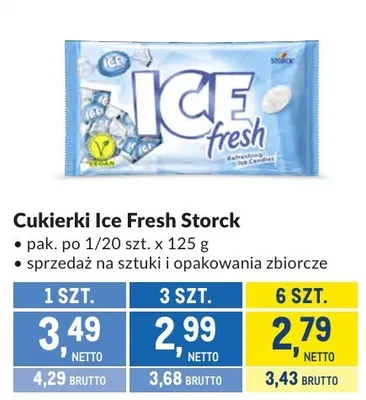 Cukierki Ice Fresh Storck promocja w Makro