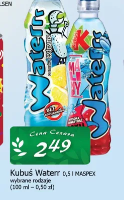 Kubuś Waterr 0,5l promocja w CEZAR Delikatesy