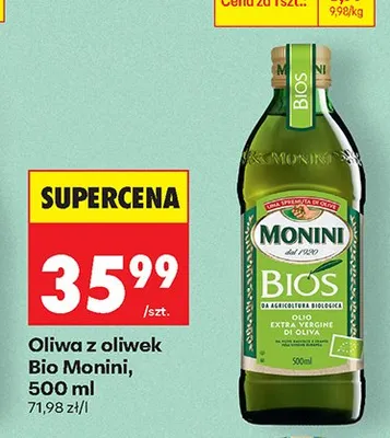 Oliwa z oliwek extra vergine Bio promocja w Biedronka