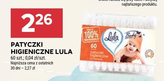 Patyczki higieniczne promocja w Stokrotka