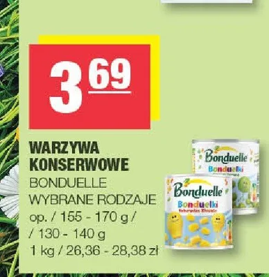 Warzywa konserwowe Bonduelle promocja w SPAR