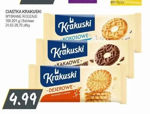 Ciastka Krakuski Kakaowe promocja w Słoneczko
