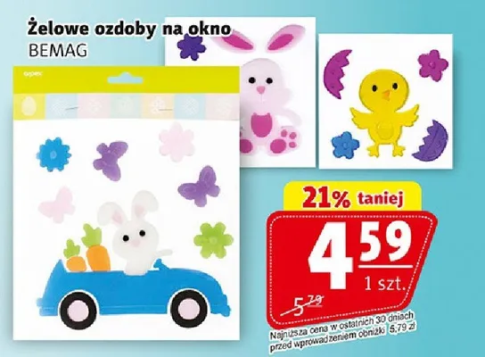 Żelowe ozdoby na okno promocja w Prim Market