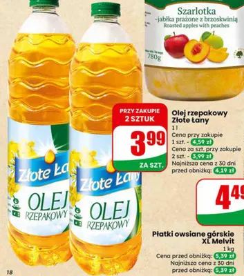 Płatki owsiane górskie XL promocja w Dino