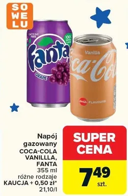 Napój gazowany Coca-Cola Vanilla promocja w Carrefour