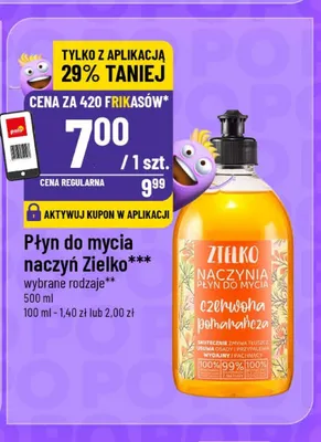 Płyn do mycia naczyń Zielko promocja w POLOmarket
