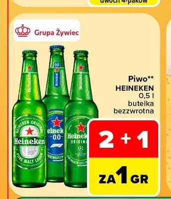 Piwo Heineken promocja w Carrefour