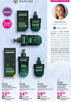 Ziołowa wcierka chłodząca do włosów YASUMI TrychoExpert promocja w Hebe