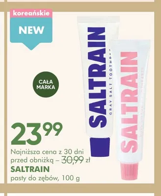 Pasta do zębów Saltrain Rose Citron promocja w Super-Pharm