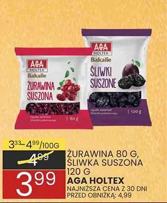 Żurawina suszona promocja w Wafelek