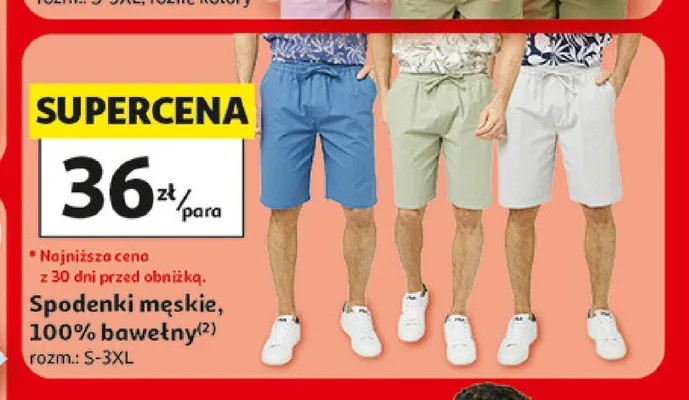 Spodenki męskie Inextenso promocja w Auchan