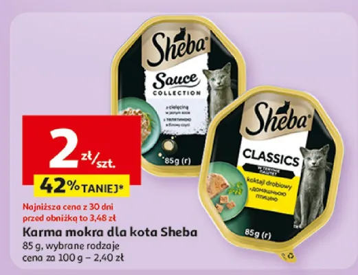 Karma mokra dla kota Sheba promocja w Auchan