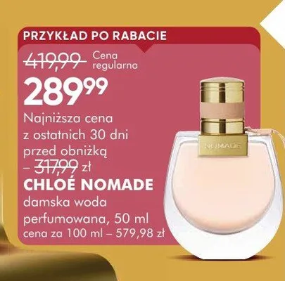 Perfumy damska woda perfumowana Nomade promocja w Super-Pharm