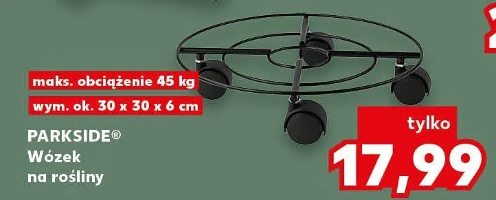 Wózek na rośliny promocja w Kaufland