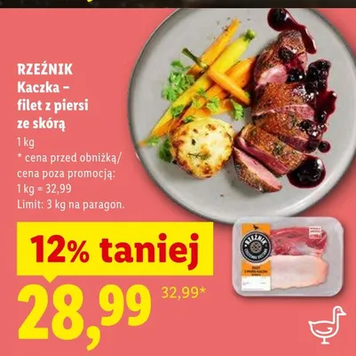 Kaczka filet z piersi ze skórą Rzeźnik promocja w Lidl
