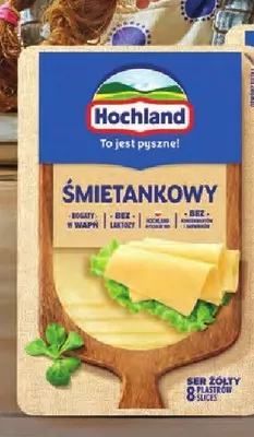 Ser żółty w plastrach śmietankowy Hochland promocja w Intermarche