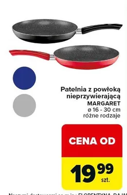 Patelnia z powłoką nieprzywierającą Margaret różne rodzaje promocja w Carrefour