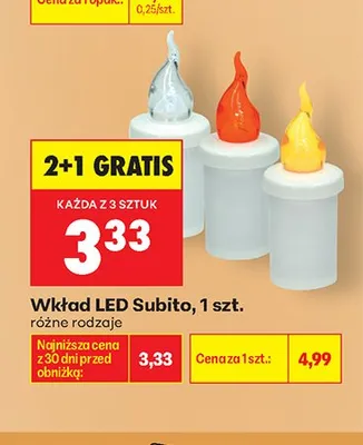 Wkład LED Subito promocja w Biedronka