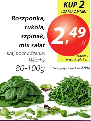 Szpinak promocja w Market Point