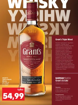 Whisky Triple Wood promocja w Kaufland