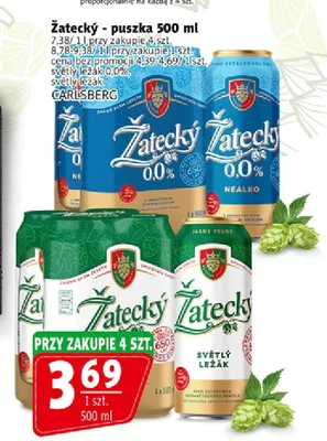 Piwo Žatecký Světlý Ležák promocja w Prim Market