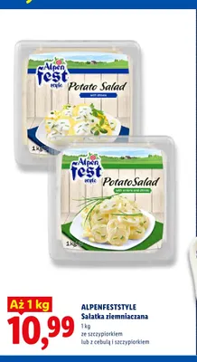 Sałatka ziemniaczana ze szczypiorkiem Alpenfeststyle promocja w Lidl