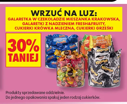 Cukierki krówka mleczna Wawel promocja w Biedronka
