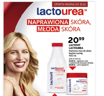 Kremowy mus do skóry bardzo suchej Lactovit Lactourea promocja w Ziko Dermo